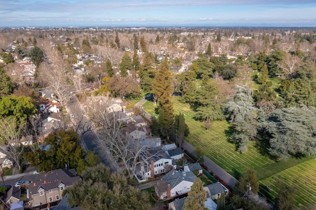 bird's eye view featuring a residential view