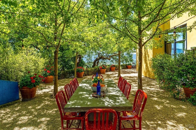 view of patio / terrace featuring outdoor dining area