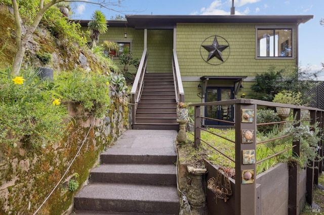 224 Arroyo Rd, Forest Knolls, CA 94933 - view of front of house with stairway