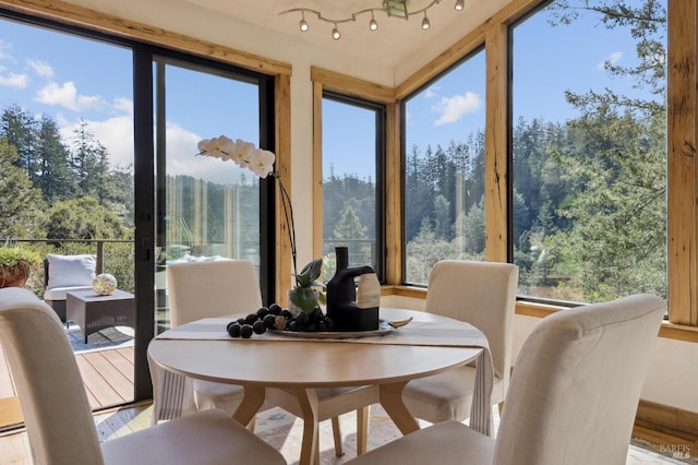 224 Arroyo Rd, Forest Knolls, CA 94933 - sunroom / solarium with a forest view
