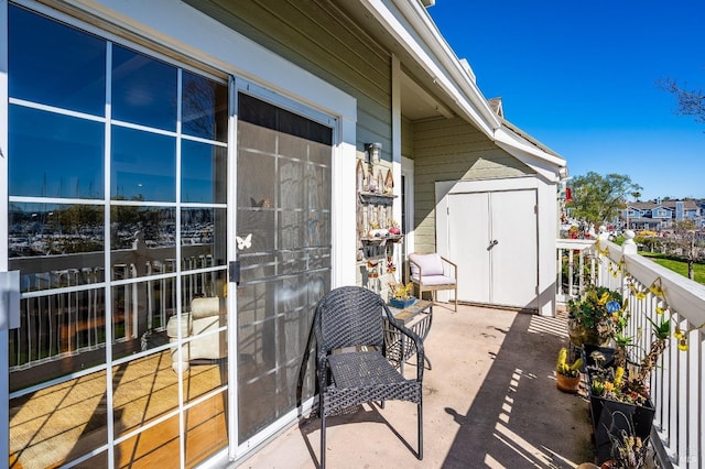 view of balcony