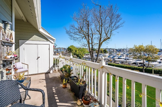 view of balcony