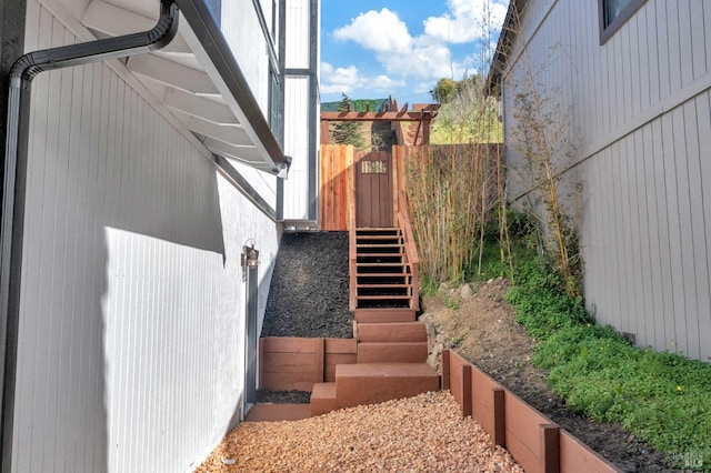 view of staircase