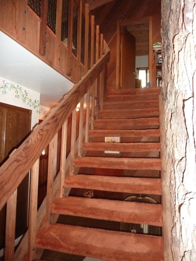 view of stairway