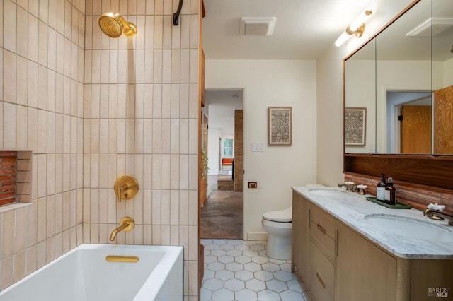 5 Madrone Ave, Woodacre, CA 94973 - bathroom featuring tile patterned floors, a bathing tub, a sink, and toilet