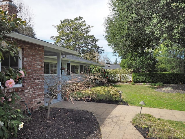 view of yard with a patio