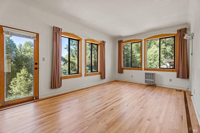 empty room featuring wood finished floors