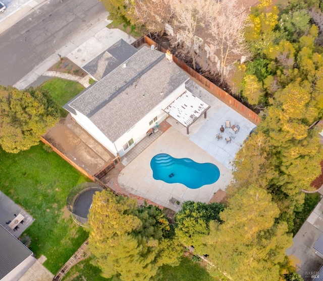 birds eye view of property