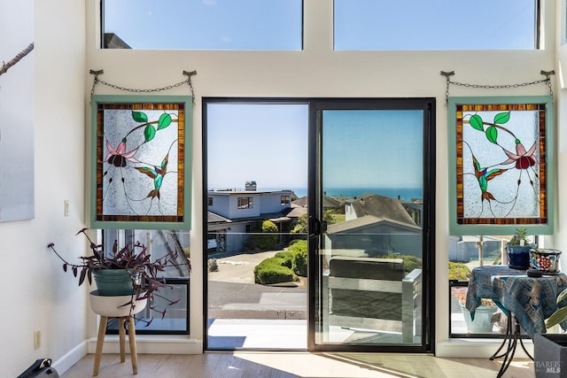 195 Condor Ct Unit 1061, Bodega Bay, CA 94923 - doorway with baseboards and wood finished floors