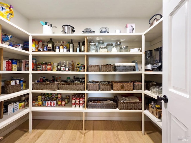 view of pantry