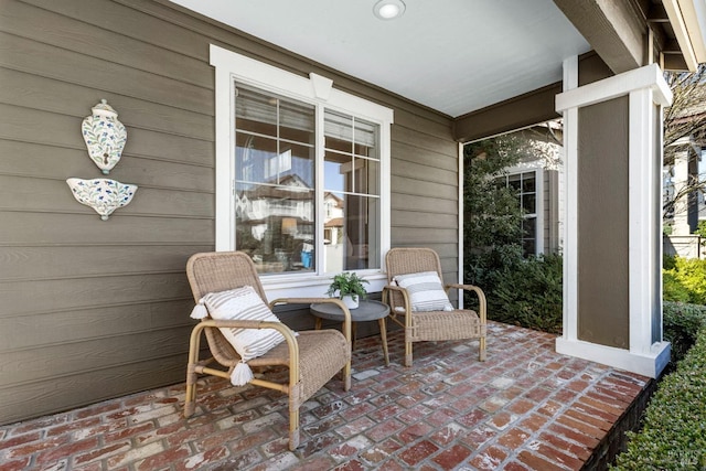 view of patio / terrace with a porch