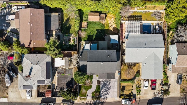 aerial view featuring a residential view