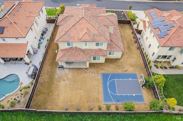 birds eye view of property