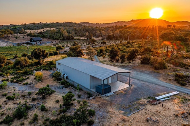 3400 Atlas Peak Rd, Napa, CA 94558 - aerial view at dusk with a mountain view