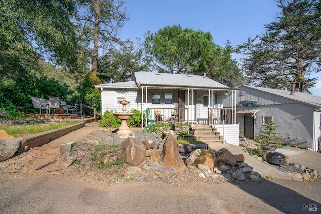 view of front of home with a porch