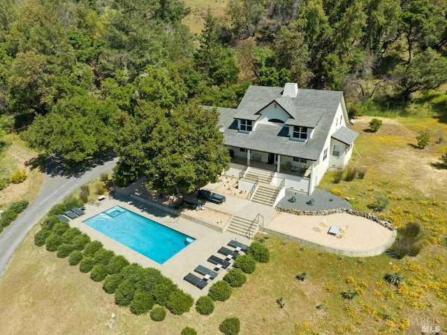 birds eye view of property