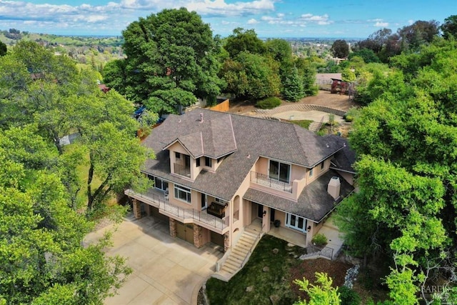 drone / aerial view