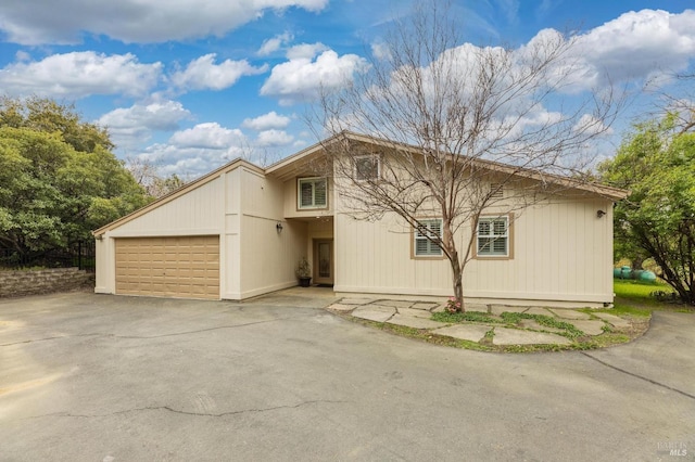 view of front of house featuring an attached garage