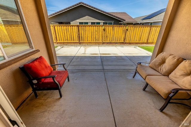 view of patio / terrace featuring a fenced backyard