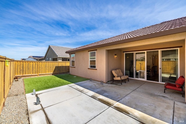 view of patio / terrace featuring a fenced backyard