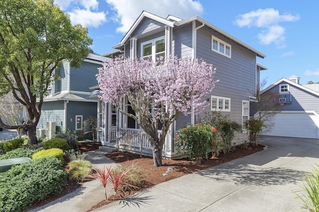 8 June Ct, Fairfax, CA 94930 - view of front of property with a porch, driveway, and an outdoor structure