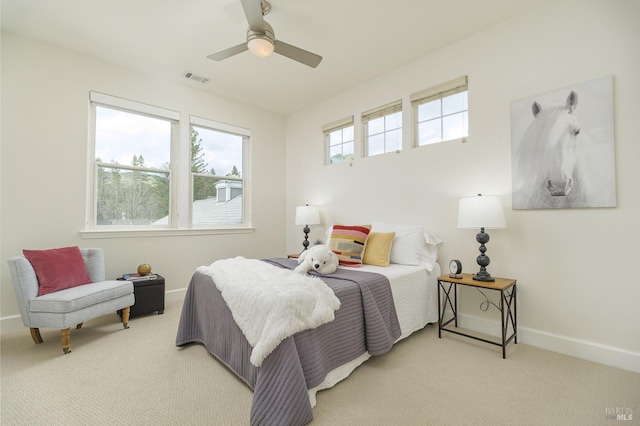 8 June Ct, Fairfax, CA 94930 - carpeted bedroom with baseboards and ceiling fan