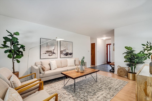 living room featuring wood finished floors