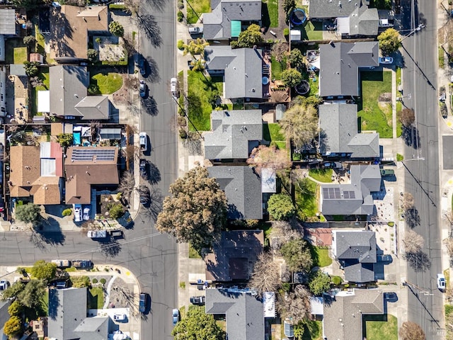 aerial view featuring a residential view