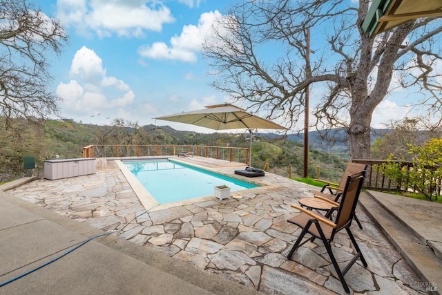 1011 Steele Canyon Rd, Napa, CA 94558 - view of pool featuring a patio and a mountain view