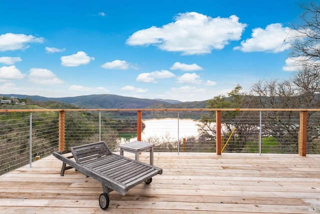 1011 Steele Canyon Rd, Napa, CA 94558 - wooden deck with a mountain view
