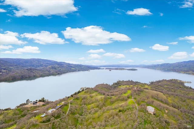 1011 Steele Canyon Rd, Napa, CA 94558 - bird's eye view of a water and mountain view