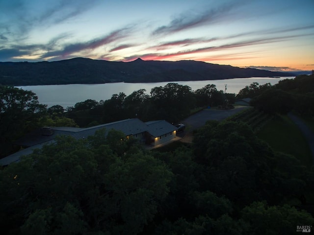 1011 Steele Canyon Rd, Napa, CA 94558 - view of mountain backdrop with a large body of water