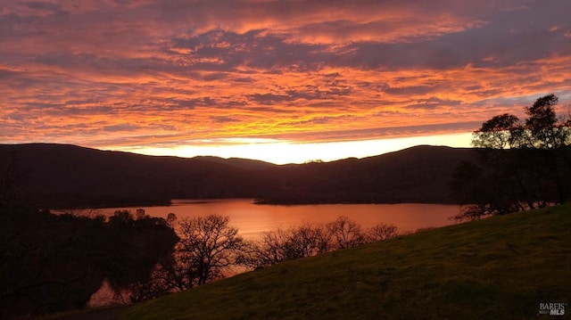 1011 Steele Canyon Rd, Napa, CA 94558 - water view featuring a mountainous background