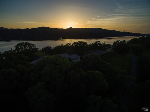 1011 Steele Canyon Rd, Napa, CA 94558 - view of mountain backdrop featuring a large body of water
