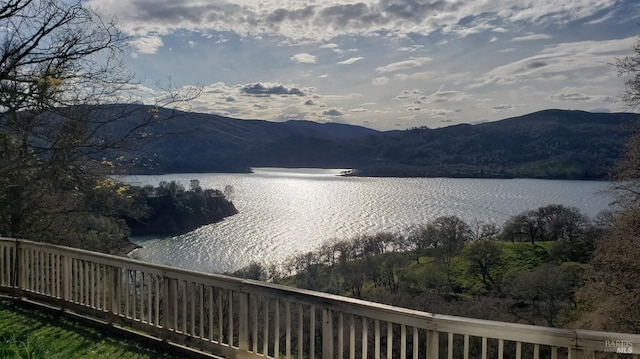 1011 Steele Canyon Rd, Napa, CA 94558 - water view featuring a mountainous background