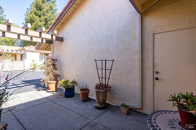 view of patio / terrace with fence