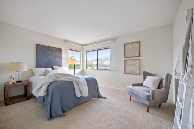 bedroom featuring carpet flooring