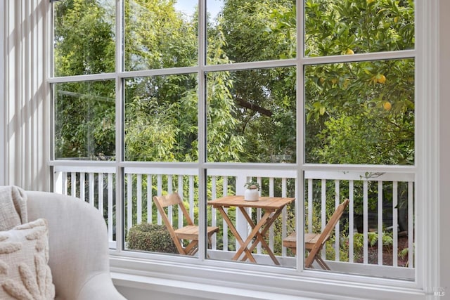 unfurnished sunroom with a wealth of natural light