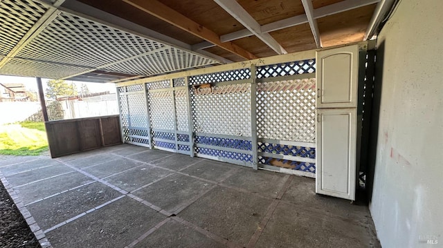 view of patio / terrace with fence