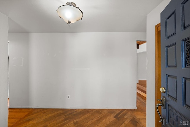 interior space featuring wood finished floors