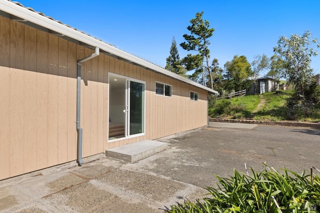 exterior space with a patio