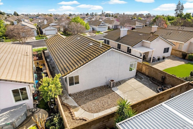 aerial view featuring a residential view