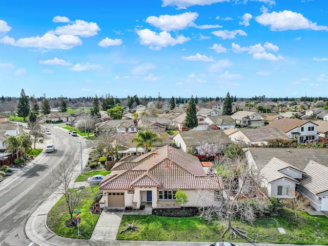 drone / aerial view featuring a residential view