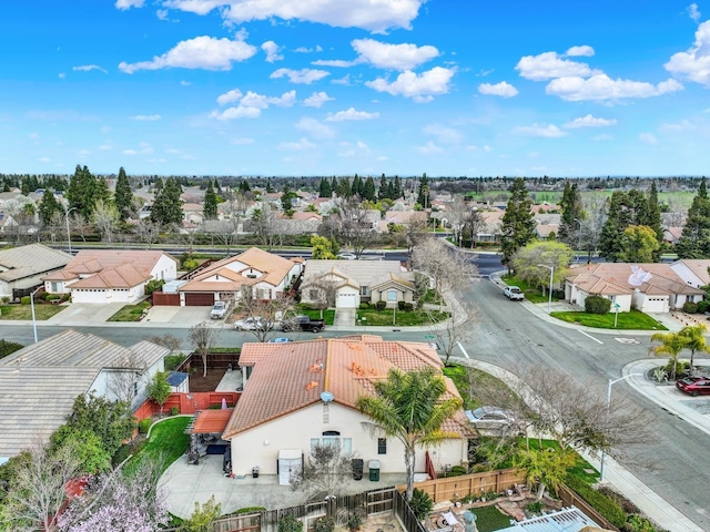 drone / aerial view featuring a residential view