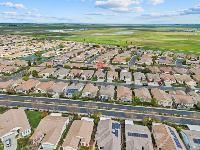 drone / aerial view with a residential view