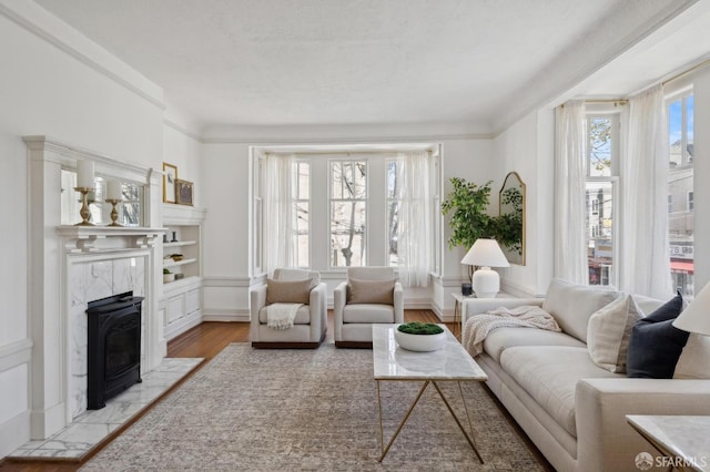 2401 Jackson St Unit 3, San Francisco, CA 94115 - living room with light wood-type flooring