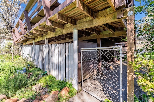 exterior space with an outbuilding and an exterior structure
