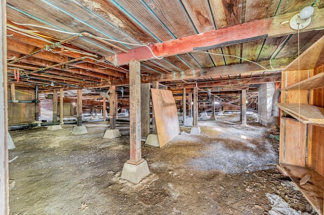 view of basement