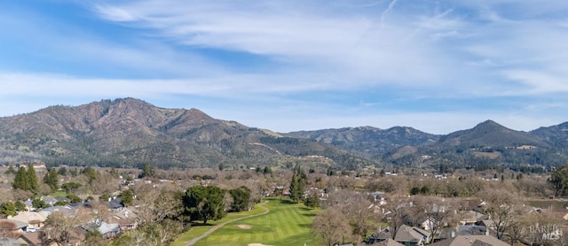 mountain view featuring golf course view