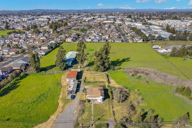 bird's eye view with a residential view